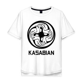 Мужская футболка хлопок Oversize с принтом Kasabian в Екатеринбурге, 100% хлопок | свободный крой, круглый ворот, “спинка” длиннее передней части | kasabian | группы | касабиан | касейбиан | крис эдвардс | музыка | рок | рок группы | серджио пиццорно | том мейган