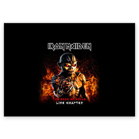 Поздравительная открытка с принтом Iron Maiden в Екатеринбурге, 100% бумага | плотность бумаги 280 г/м2, матовая, на обратной стороне линовка и место для марки
 | Тематика изображения на принте: heavy metal | iron maiden | metal | айрон мейден | группы | метал | музыка | рок | хеви метал