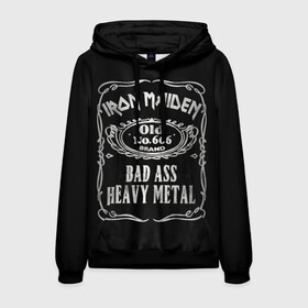 Мужская толстовка 3D с принтом Iron Maiden в Екатеринбурге, 100% полиэстер | двухслойный капюшон со шнурком для регулировки, мягкие манжеты на рукавах и по низу толстовки, спереди карман-кенгуру с мягким внутренним слоем. | Тематика изображения на принте: heavy metal | iron maiden | metal | айрон мейден | группы | метал | музыка | рок | хеви метал