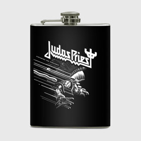 Фляга с принтом Judas Priest в Екатеринбурге, металлический корпус | емкость 0,22 л, размер 125 х 94 мм. Виниловая наклейка запечатывается полностью | Тематика изображения на принте: judas priest | metal | rock | группы | метал | музыка | рок | хард рок | хэви метал