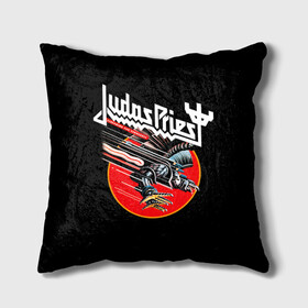 Подушка 3D с принтом Judas Priest в Екатеринбурге, наволочка – 100% полиэстер, наполнитель – холлофайбер (легкий наполнитель, не вызывает аллергию). | состоит из подушки и наволочки. Наволочка на молнии, легко снимается для стирки | judas priest | metal | rock | группы | метал | музыка | рок | хард рок | хэви метал