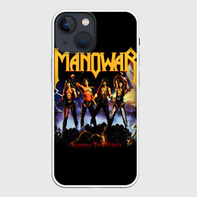 Чехол для iPhone 13 mini с принтом Manowar в Екатеринбурге,  |  | heavy metal | manowar | power metal | группы | метал | музыка | пауэр метал | рок | хеви метал