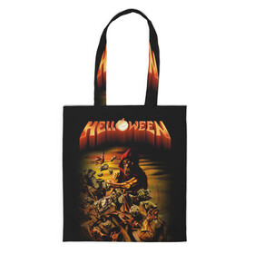 Шоппер 3D с принтом Helloween в Екатеринбурге, 100% полиэстер | Плотность: 200 г/м2; Размер: 34×35 см; Высота лямок: 30 см | heavy metal | helloween | metal | группа | метал | музыка | пауэр метал | рок | хэви метал