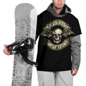 Накидка на куртку 3D с принтом Avenged Sevenfold в Екатеринбурге, 100% полиэстер |  | a7x | avenged sevenfold | heavy metal | metal | группы | метал | музыка | прогрессивный метал | рок | хард рок | хэви метал