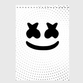 Скетчбук с принтом MARSHMELLO в Екатеринбурге, 100% бумага
 | 48 листов, плотность листов — 100 г/м2, плотность картонной обложки — 250 г/м2. Листы скреплены сверху удобной пружинной спиралью | marsh | marshmallow | marshmello | marshmelo | mello | music | smile | диджей | лого | маршмеллов | маршмеллоу | маршмеллу | маршмело | маршмелов | маршмелоу | музыка | музыкант | рожица | трэп | улыбка | хаус