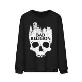 Мужской свитшот хлопок с принтом Bad Religion в Екатеринбурге, 100% хлопок |  | bad religion | hardcore | punk | группы | музыка | панк | панк рок | рок