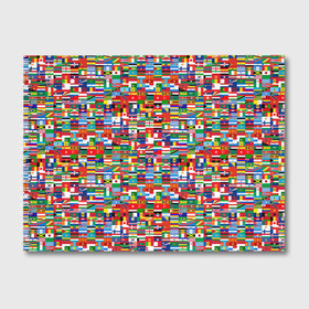 Альбом для рисования с принтом ФЛАГИ в Екатеринбурге, 100% бумага
 | матовая бумага, плотность 200 мг. | Тематика изображения на принте: pattern | материки | мир | паттерн | страны | текстура | флаги | флаги мира | флажки