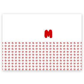 Поздравительная открытка с принтом MARSHMELLO в Екатеринбурге, 100% бумага | плотность бумаги 280 г/м2, матовая, на обратной стороне линовка и место для марки
 | marsh | marshmallow | marshmello | marshmelo | mello | music | smile | диджей | лого | маршмеллов | маршмеллоу | маршмеллу | маршмело | маршмелов | маршмелоу | музыка | музыкант | рожица | трэп | улыбка | хаус