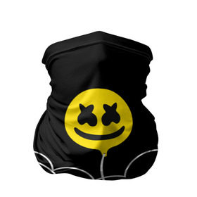 Бандана-труба 3D с принтом MARSHMELLO - HAPPIER в Екатеринбурге, 100% полиэстер, ткань с особыми свойствами — Activecool | плотность 150‒180 г/м2; хорошо тянется, но сохраняет форму | Тематика изображения на принте: happier | marsh | marshmallow | marshmello | marshmelo | mello | music | smile | диджей | лого | маршмеллов | маршмеллоу | маршмеллу | маршмело | маршмелов | маршмелоу | музыка | музыкант | трэп | улыбка | хаус