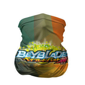Бандана-труба 3D с принтом beyblade логотип в Екатеринбурге, 100% полиэстер, ткань с особыми свойствами — Activecool | плотность 150‒180 г/м2; хорошо тянется, но сохраняет форму | beyblade | beyblade burst | tomy beyblade | бейблэйд бердс | бейблэйд берст