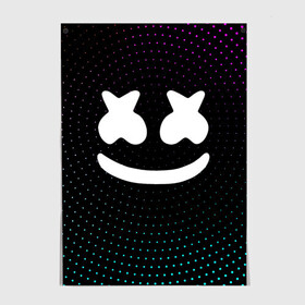 Постер с принтом MARSHMELLO Black в Екатеринбурге, 100% бумага
 | бумага, плотность 150 мг. Матовая, но за счет высокого коэффициента гладкости имеет небольшой блеск и дает на свету блики, но в отличии от глянцевой бумаги не покрыта лаком | black | marsh | marshmallow | marshmello | marshmelo | mello | music | smile | диджей | лого | маршмеллов | маршмеллоу | маршмеллу | маршмело | маршмелов | маршмелоу | музыка | музыкант | трэп | улыбка | хаус