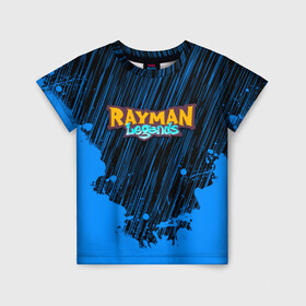 Детская футболка 3D с принтом RAYMAN LEGENDS в Екатеринбурге, 100% гипоаллергенный полиэфир | прямой крой, круглый вырез горловины, длина до линии бедер, чуть спущенное плечо, ткань немного тянется | legends rayman. | rayman | rayman legends | rayman legends ps4 | rayman origins
