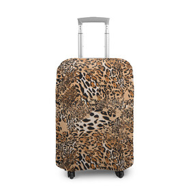Чехол для чемодана 3D с принтом Леопард в Екатеринбурге, 86% полиэфир, 14% спандекс | двустороннее нанесение принта, прорези для ручек и колес | camouflage | cat | disguise | fashion | illustration | jungle | leopard | predator | skin | spots | style | wild | youth | графика | джунгли | дикий | иллюстрация | камуфляж | картинка | кошка | леопард | маскировка | мода | молодежная | пятна | рисунок |