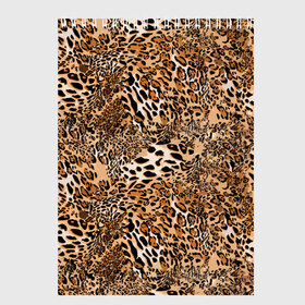 Скетчбук с принтом Леопард в Екатеринбурге, 100% бумага
 | 48 листов, плотность листов — 100 г/м2, плотность картонной обложки — 250 г/м2. Листы скреплены сверху удобной пружинной спиралью | Тематика изображения на принте: camouflage | cat | disguise | fashion | illustration | jungle | leopard | predator | skin | spots | style | wild | youth | графика | джунгли | дикий | иллюстрация | камуфляж | картинка | кошка | леопард | маскировка | мода | молодежная | пятна | рисунок |