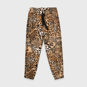 Детские брюки 3D с принтом Леопард в Екатеринбурге, 100% полиэстер | манжеты по низу, эластичный пояс регулируется шнурком, по бокам два кармана без застежек, внутренняя часть кармана из мелкой сетки | Тематика изображения на принте: camouflage | cat | disguise | fashion | illustration | jungle | leopard | predator | skin | spots | style | wild | youth | графика | джунгли | дикий | иллюстрация | камуфляж | картинка | кошка | леопард | маскировка | мода | молодежная | пятна | рисунок |