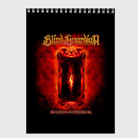 Скетчбук с принтом Blind Guardian в Екатеринбурге, 100% бумага
 | 48 листов, плотность листов — 100 г/м2, плотность картонной обложки — 250 г/м2. Листы скреплены сверху удобной пружинной спиралью | Тематика изображения на принте: blind guardian | heavy metal | metal | группа | метал | музыка | пауэр метал | рок | хэви метал