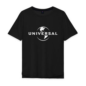 Мужская футболка хлопок Oversize с принтом Universal _ в Екатеринбурге, 100% хлопок | свободный крой, круглый ворот, “спинка” длиннее передней части | universal