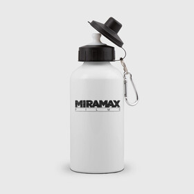 Бутылка спортивная с принтом MIRAMAX FILM в Екатеринбурге, металл | емкость — 500 мл, в комплекте две пластиковые крышки и карабин для крепления | Тематика изображения на принте: miramax film | киностудия | мирамакс | тарантино