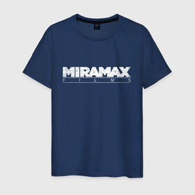 Мужская футболка хлопок с принтом MIRAMAX FILM_ в Екатеринбурге, 100% хлопок | прямой крой, круглый вырез горловины, длина до линии бедер, слегка спущенное плечо. | miramax film | киностудия | мирамакс
