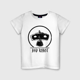 Детская футболка хлопок с принтом BAD ROBOT в Екатеринбурге, 100% хлопок | круглый вырез горловины, полуприлегающий силуэт, длина до линии бедер | Тематика изображения на принте: bad robot | lost | бэд робот | дж. дж. абрамс | лост | остаться в живых