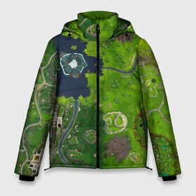 Мужская зимняя куртка 3D с принтом FORTNITE Map в Екатеринбурге, верх — 100% полиэстер; подкладка — 100% полиэстер; утеплитель — 100% полиэстер | длина ниже бедра, свободный силуэт Оверсайз. Есть воротник-стойка, отстегивающийся капюшон и ветрозащитная планка. 

Боковые карманы с листочкой на кнопках и внутренний карман на молнии. | battle | boss | floss | fort | fortnite | game | games | island | lama | map | nite | pubg | royale | survival | битва | дроп | игра | игры | карта | королевская | лама | массакр | найт | остров | пабг | форт | фортнайт