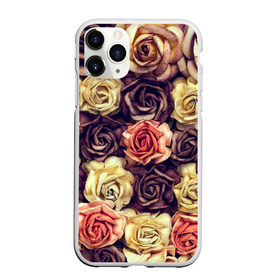 Чехол для iPhone 11 Pro Max матовый с принтом Шоколадные розы в Екатеринбурге, Силикон |  | бабушке | девочке | девушке | дочке | желтые цветы | женщине | маме | подруге | природа | розовые цветы | розы | сестре | теще | тюльпаны | цветы