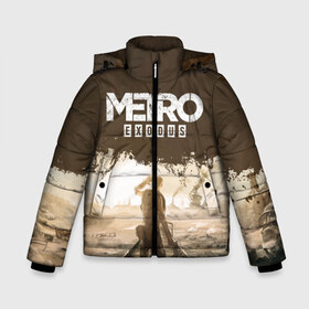 Зимняя куртка для мальчиков 3D с принтом METRO EXODUS - Пустыня в Екатеринбурге, ткань верха — 100% полиэстер; подклад — 100% полиэстер, утеплитель — 100% полиэстер | длина ниже бедра, удлиненная спинка, воротник стойка и отстегивающийся капюшон. Есть боковые карманы с листочкой на кнопках, утяжки по низу изделия и внутренний карман на молнии. 

Предусмотрены светоотражающий принт на спинке, радужный светоотражающий элемент на пуллере молнии и на резинке для утяжки | Тематика изображения на принте: 2033 | artem | exodus | fps | game | games | last | light | metro | moscow | russia | shooter | stalker | winter | артем | зима | игра | игры | исход | метро | москва | последнее | россия | сталкер | убежище | шутер