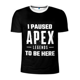 Мужская футболка 3D спортивная с принтом Apex Legends в Екатеринбурге, 100% полиэстер с улучшенными характеристиками | приталенный силуэт, круглая горловина, широкие плечи, сужается к линии бедра | apex | apex legends | battle royale | br | games | new | titanfall | ttf | апекс легенд | бангалор | батл рояль | бладхаунд | игры | каустик | лайфлайн | мираж | рэйф | тайтанфол | титанфол