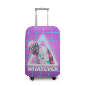 Чехол для чемодана 3D с принтом Whatever / Наплевать в Екатеринбурге, 86% полиэфир, 14% спандекс | двустороннее нанесение принта, прорези для ручек и колес | 3d | 3д | drunk | facepalm | glitch | neon | pop art | purple | stereo | tmblr | tumbler | web | webpunk | веб | вебпанк | глич | дранк | неон | перпл | поп арт | стерео | тамблер | тмблр | фейспалм