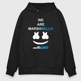 Мужское худи Oversize хлопок с принтом Marshmello (MELLOGANG) в Екатеринбурге, френч-терри — 70% хлопок, 30% полиэстер. Мягкий теплый начес внутри —100% хлопок | боковые карманы, эластичные манжеты и нижняя кромка, капюшон на магнитной кнопке | christopher comstock | dj | marshmello | music | диджей | клубная музыка | клубняк | крис комсток | логотип | маршмеллоу | музыка