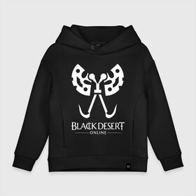 Детское худи Oversize хлопок с принтом BLACK DESERT в Екатеринбурге, френч-терри — 70% хлопок, 30% полиэстер. Мягкий теплый начес внутри —100% хлопок | боковые карманы, эластичные манжеты и нижняя кромка, капюшон на магнитной кнопке | black desert | black desert online | black desert remastered. | mmorpg | игра black desert