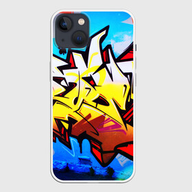 Чехол для iPhone 13 с принтом Неоновые надписи в Екатеринбурге,  |  | grafity | paint | street art | urban | город | граффити | искусство | кирпичи | краски | рисунки | стена | улицы | уличное искусство