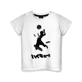 Детская футболка хлопок с принтом Haikyuu!! Shouyou Hinata в Екатеринбурге, 100% хлопок | круглый вырез горловины, полуприлегающий силуэт, длина до линии бедер | haikyuu | shouyou hinata | волейбол | волейбол аниме | шоё хината