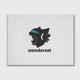 Альбом для рисования с принтом Monstercat в Екатеринбурге, 100% бумага
 | матовая бумага, плотность 200 мг. | Тематика изображения на принте: monstercat | клуб | клубная музыка | кот | котенок | кошка | лейбл | монстар | монстар кет | монстер | музыка | танцевальная музыка | электронная | электронная музыка