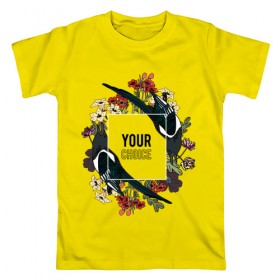 Мужская футболка хлопок с принтом Ваш выбор в Екатеринбурге, 100% хлопок | прямой крой, круглый вырез горловины, длина до линии бедер, слегка спущенное плечо. | ваш выбор | ласточка | птички | цветы