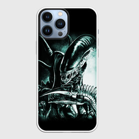 Чехол для iPhone 13 Pro Max с принтом Чужой в Екатеринбурге,  |  | alien | aliens | xenomorph | ксеноморф | монстры | ужасы | чужие | чужой