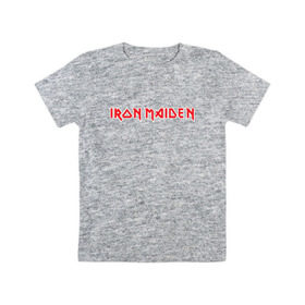 Детская футболка хлопок с принтом Iron Maiden в Екатеринбурге, 100% хлопок | круглый вырез горловины, полуприлегающий силуэт, длина до линии бедер | heavy metal | iron maiden | metal | music