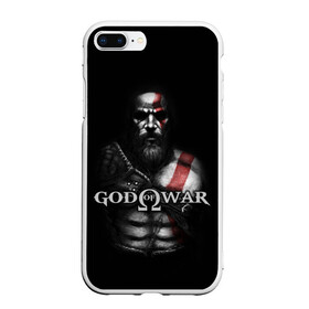 Чехол для iPhone 7Plus/8 Plus матовый с принтом God of War в Екатеринбурге, Силикон | Область печати: задняя сторона чехла, без боковых панелей | god of war | арес | афина | бог | бог войны | воин | генерал | гидра | кратос | призрак | спарта | татуировка