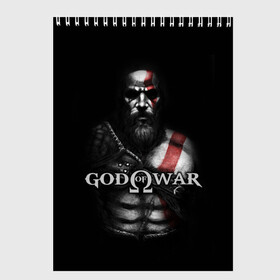 Скетчбук с принтом God of War в Екатеринбурге, 100% бумага
 | 48 листов, плотность листов — 100 г/м2, плотность картонной обложки — 250 г/м2. Листы скреплены сверху удобной пружинной спиралью | god of war | арес | афина | бог | бог войны | воин | генерал | гидра | кратос | призрак | спарта | татуировка