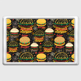 Магнит 45*70 с принтом Гамбургеры в Екатеринбурге, Пластик | Размер: 78*52 мм; Размер печати: 70*45 | Тематика изображения на принте: hamburgers | sandwic | булочка | бутерброды | быстрая | гамбургер | гамбургеры | геометрический | графика | еда | зелень | иллюстрация | картинка | кунжут | мода | мясо | надпись | орнамент | рисунок | свежий