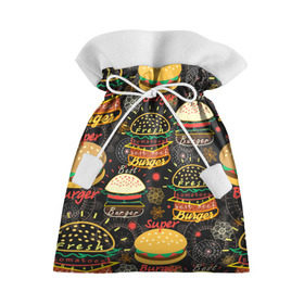 Подарочный 3D мешок с принтом Гамбургеры в Екатеринбурге, 100% полиэстер | Размер: 29*39 см | Тематика изображения на принте: hamburgers | sandwic | булочка | бутерброды | быстрая | гамбургер | гамбургеры | геометрический | графика | еда | зелень | иллюстрация | картинка | кунжут | мода | мясо | надпись | орнамент | рисунок | свежий