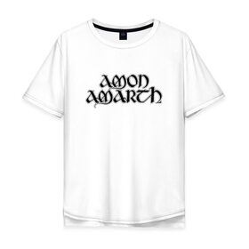 Мужская футболка хлопок Oversize с принтом Amon Amarth в Екатеринбурге, 100% хлопок | свободный крой, круглый ворот, “спинка” длиннее передней части | amon amarth | melodic death