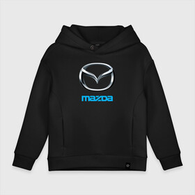 Детское худи Oversize хлопок с принтом MAZDA в Екатеринбурге, френч-терри — 70% хлопок, 30% полиэстер. Мягкий теплый начес внутри —100% хлопок | боковые карманы, эластичные манжеты и нижняя кромка, капюшон на магнитной кнопке | auto | mazda | sport | авто | автомобиль | автомобильные | бренд | мазда | марка | машины | спорт