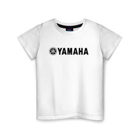 Детская футболка хлопок с принтом YAMAHA в Екатеринбурге, 100% хлопок | круглый вырез горловины, полуприлегающий силуэт, длина до линии бедер | bike | moto | motorcycle | r1 | r6 | yamaha | байк | мото | мотоциклы | ямаха
