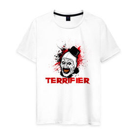 Мужская футболка хлопок с принтом Ужасающий в Екатеринбурге, 100% хлопок | прямой крой, круглый вырез горловины, длина до линии бедер, слегка спущенное плечо. | 