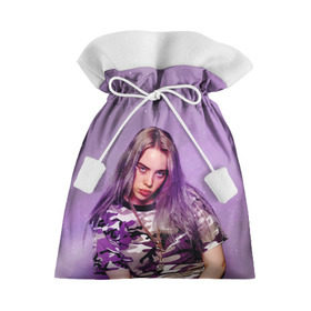 Подарочный 3D мешок с принтом Billie Eilish в Екатеринбурге, 100% полиэстер | Размер: 29*39 см | Тематика изображения на принте: billie eilish | lovely | music | ocean eyes | pop | билли айлиш | девушка | музыка | океан | поп | эйлиш | элиш