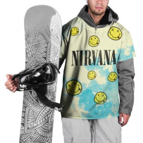 Накидка на куртку 3D с принтом Nirvana в Екатеринбурге, 100% полиэстер |  | Тематика изображения на принте: 