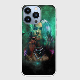 Чехол для iPhone 13 Pro с принтом Billie Eilish Space в Екатеринбурге,  |  | billie eilish | lovely | music | ocean eyes | pop | билли айлиш | девушка | музыка | океан | поп | эйлиш | элиш