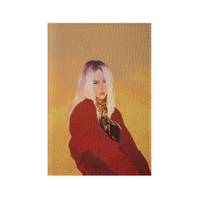 Обложка для паспорта матовая кожа с принтом Billie Eilish Sun в Екатеринбурге, натуральная матовая кожа | размер 19,3 х 13,7 см; прозрачные пластиковые крепления | billie eilish | lovely | music | ocean eyes | pop | билли айлиш | девушка | музыка | океан | поп | эйлиш | элиш