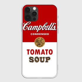 Чехол для iPhone 12 Pro Max с принтом Банка с супом Кэмпбелл в Екатеринбурге, Силикон |  | campbell’s soup | pop art | popart | арт | банка с супом кэмпбелл | банки с супом кэмпбелл | большая банка супа кэмпбелл с открывашкой | поп арт | суп кэмпбелл | энди уорхол